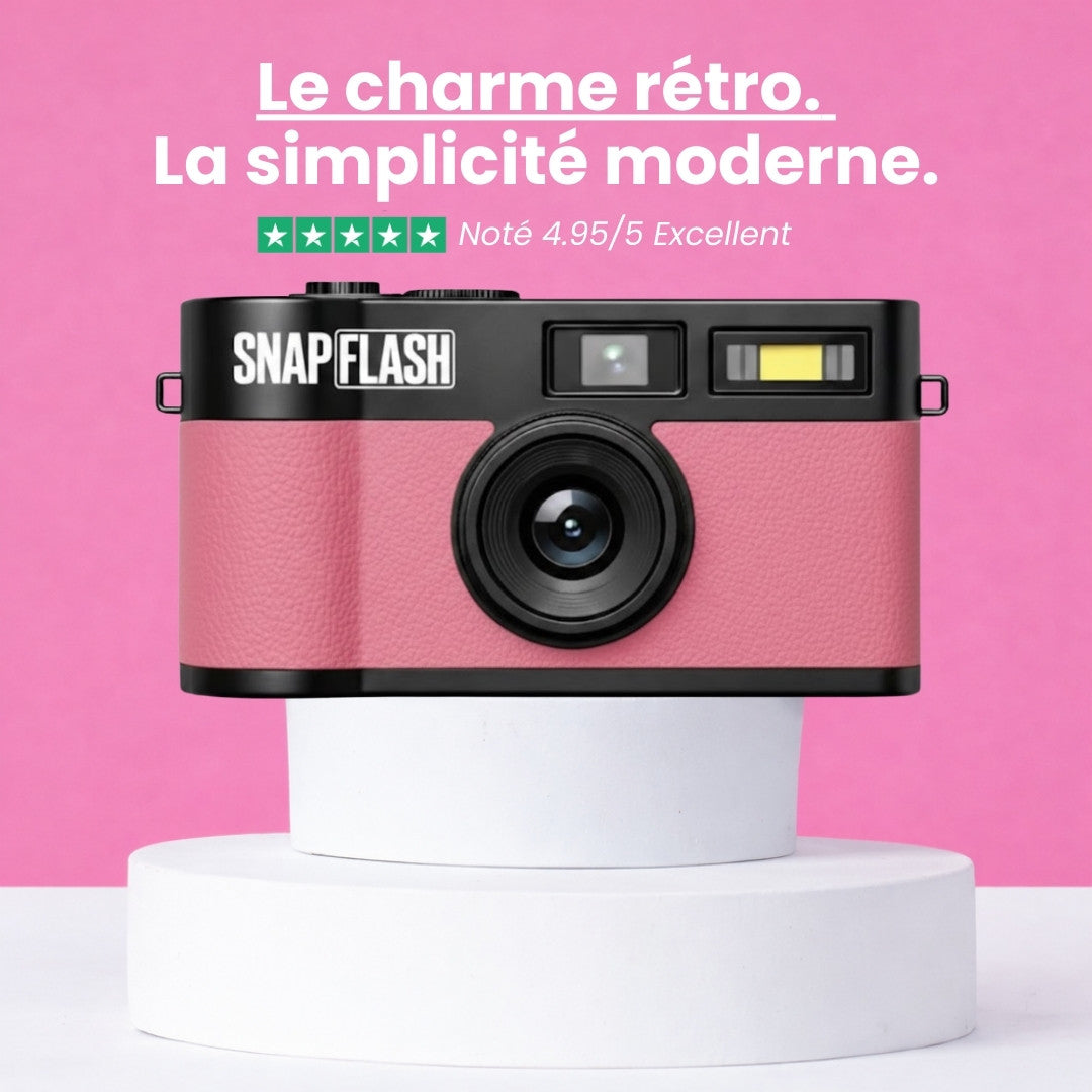 Snapflash - Caméra Vintage | Rose