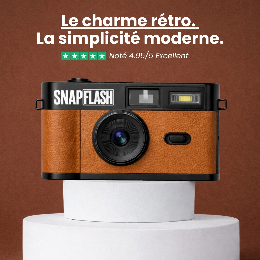Snapflash - Caméra Vintage | Marron
