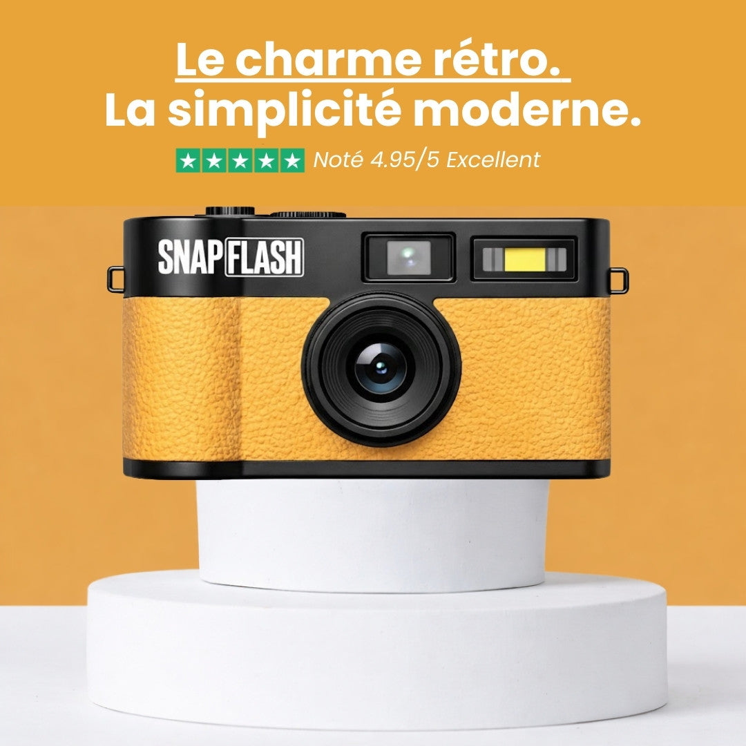 Snapflash - Caméra Vintage | Jaune