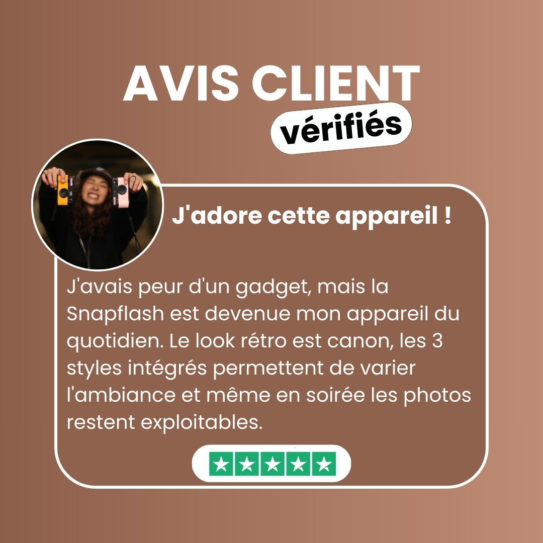 Snapflash - Caméra Vintage | Marron