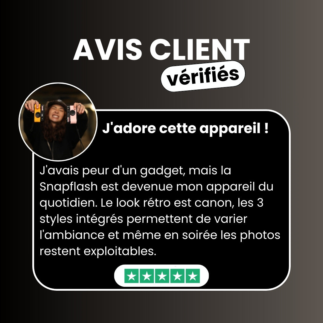 Snapflash - Caméra Vintage | Blanc