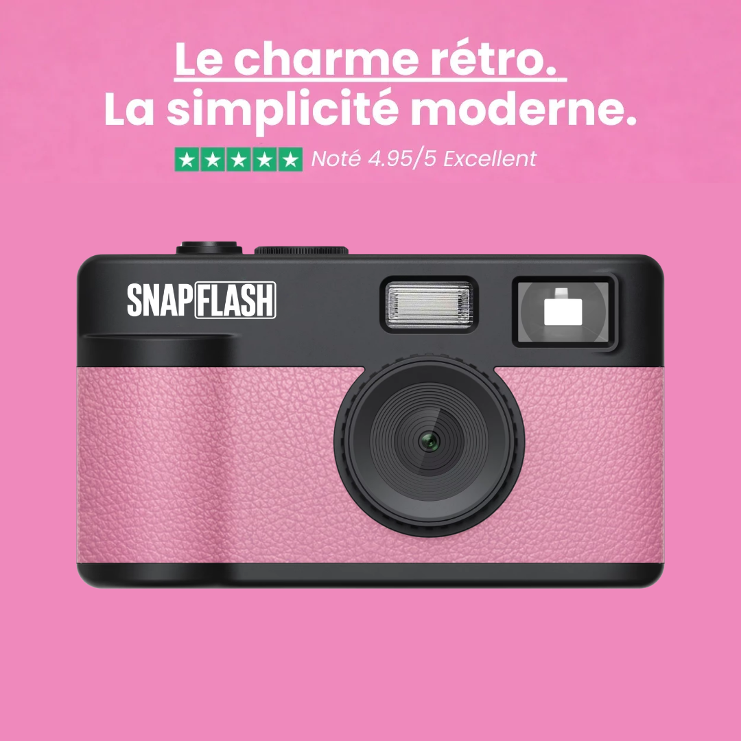 Snapflash - Caméra Vintage | Rose