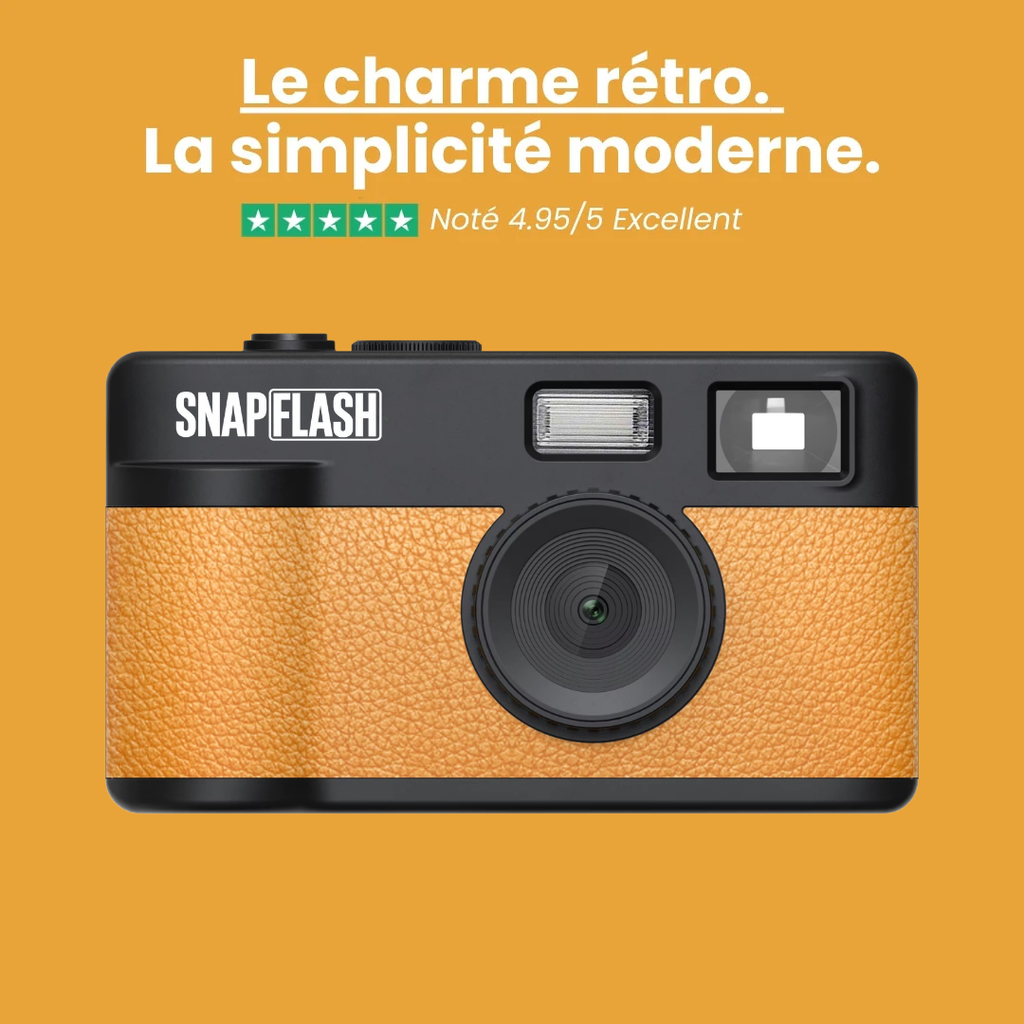 Snapflash - Caméra Vintage | Jaune