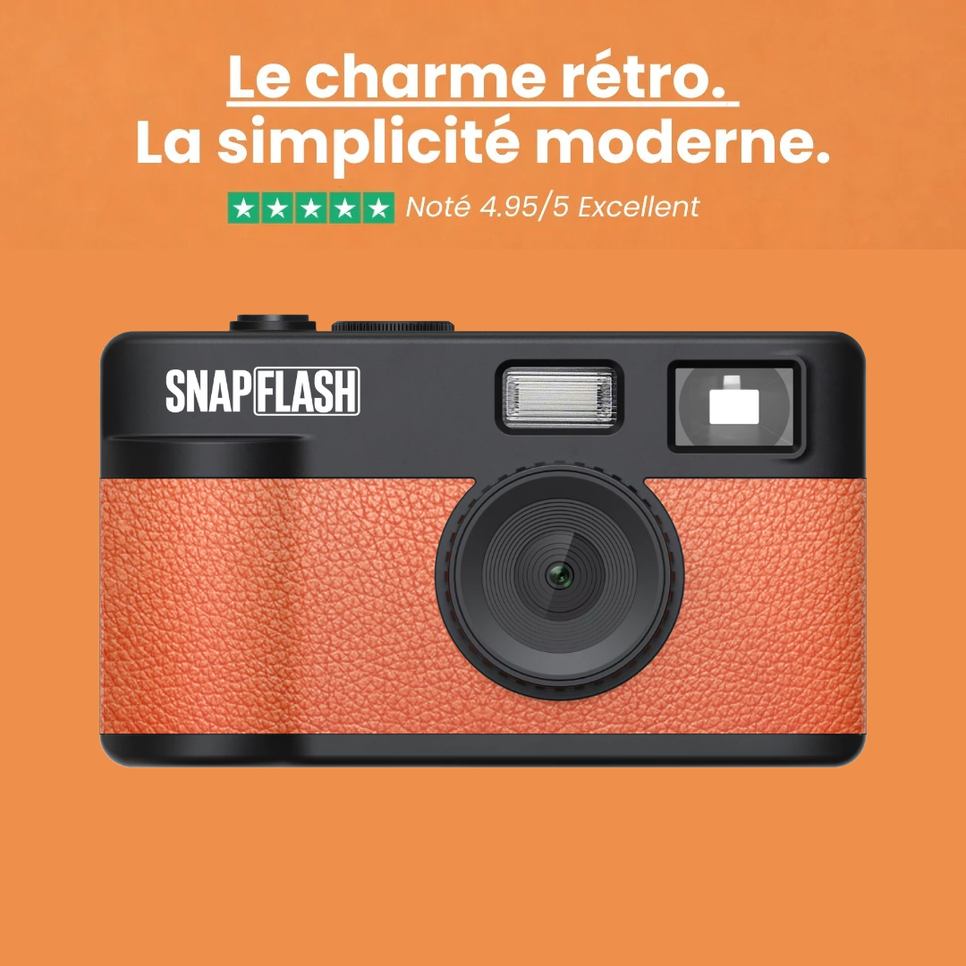 Snapflash - Caméra Vintage | Orange